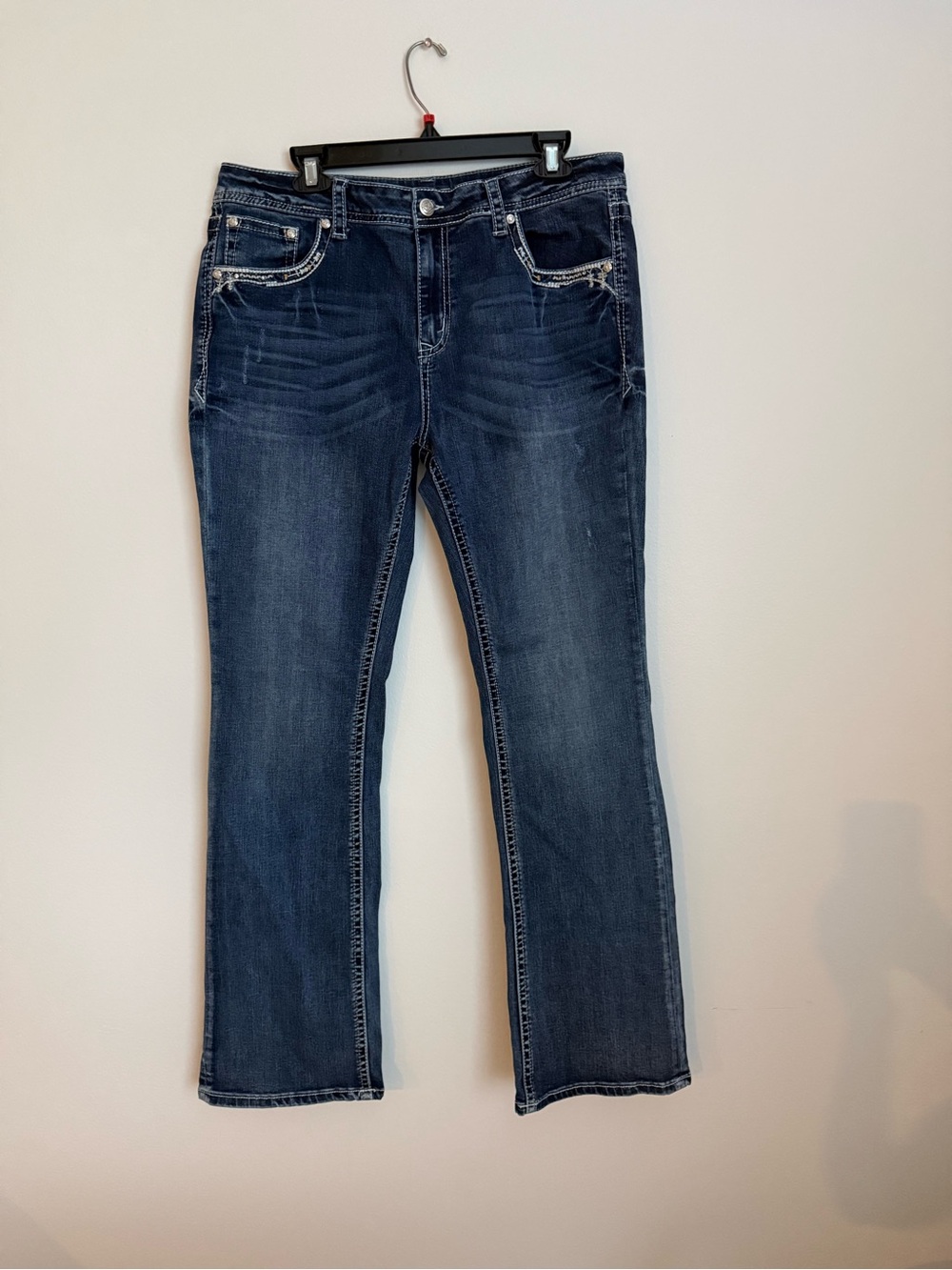 Grace in LA Embellished Bootcut Jeans Size 33 - Picture 4 of 6